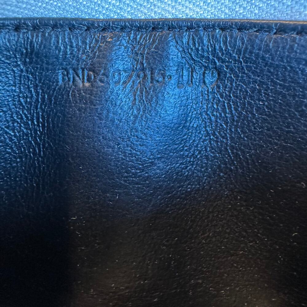 Saint Laurent YSL Cassandra Gray Leather Coin Purse Wallet - Picture 10 of 13